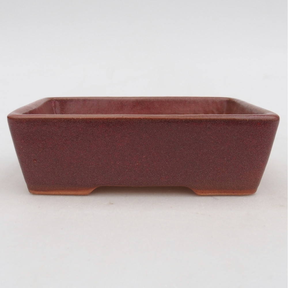 Ciotola bonsai in ceramica 26 x 26 x 8 cm, colore rosso