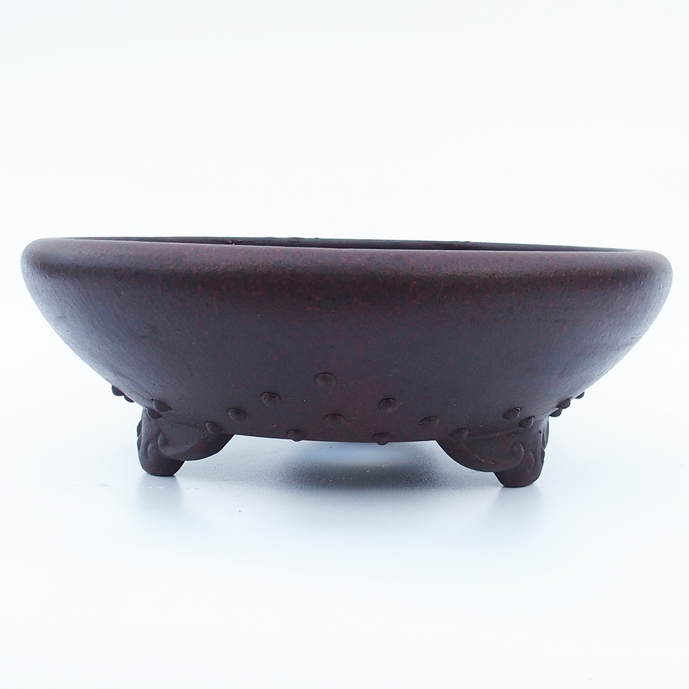 Ciotola 29 x 29 x 9,5 cm marrone-rosso