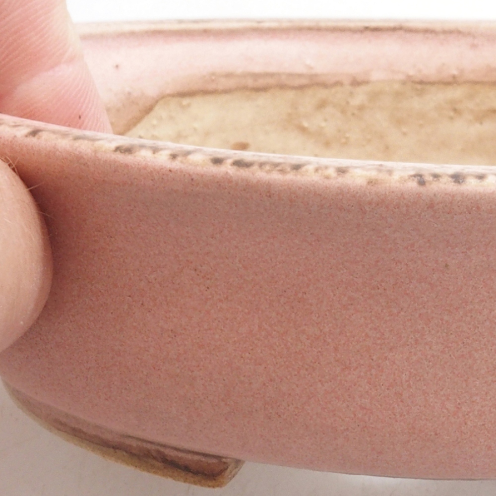 Ciotola per bonsai in ceramica 10 x 8,5 x 4 cm, marrone