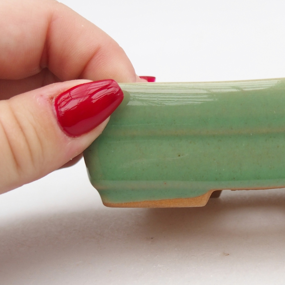 Ciotola bonsai in ceramica 26 x 26 x 8 cm, colore rosso