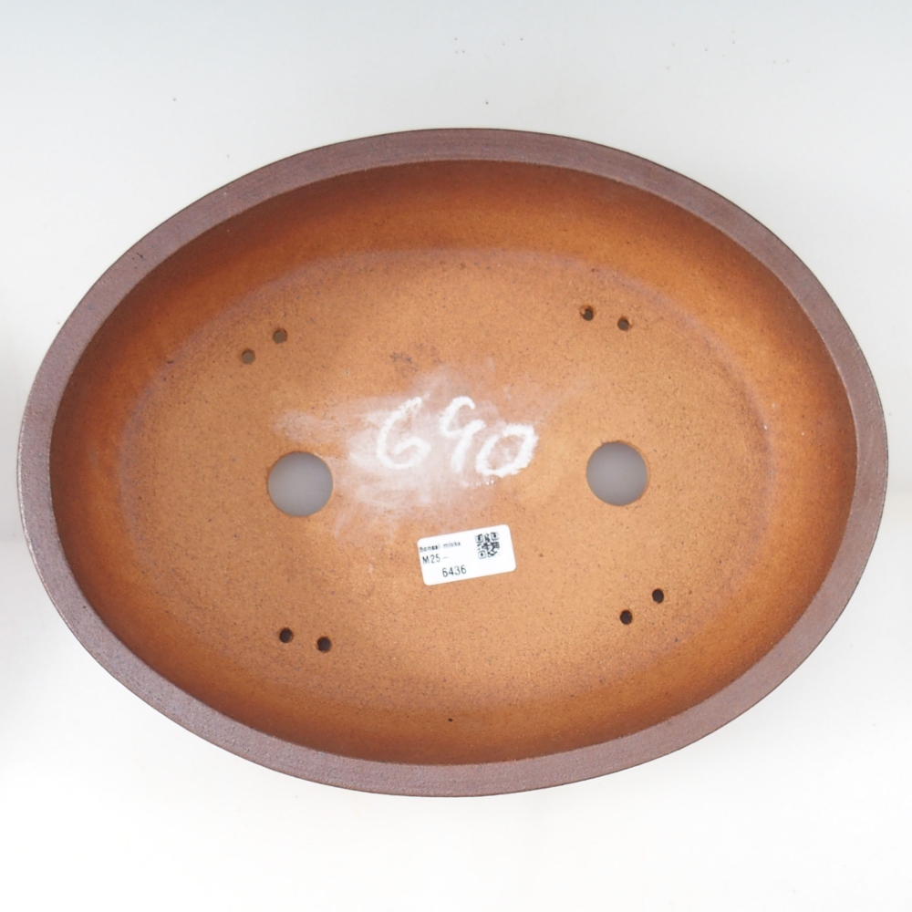 Ciotola per bonsai 34 x 26 x 8 cm , colore marrone