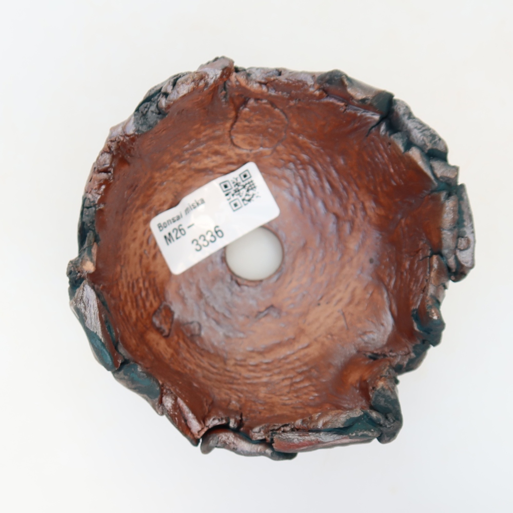 Guscio in ceramica  10,5 x 10,5 x 7 cm, colore verde