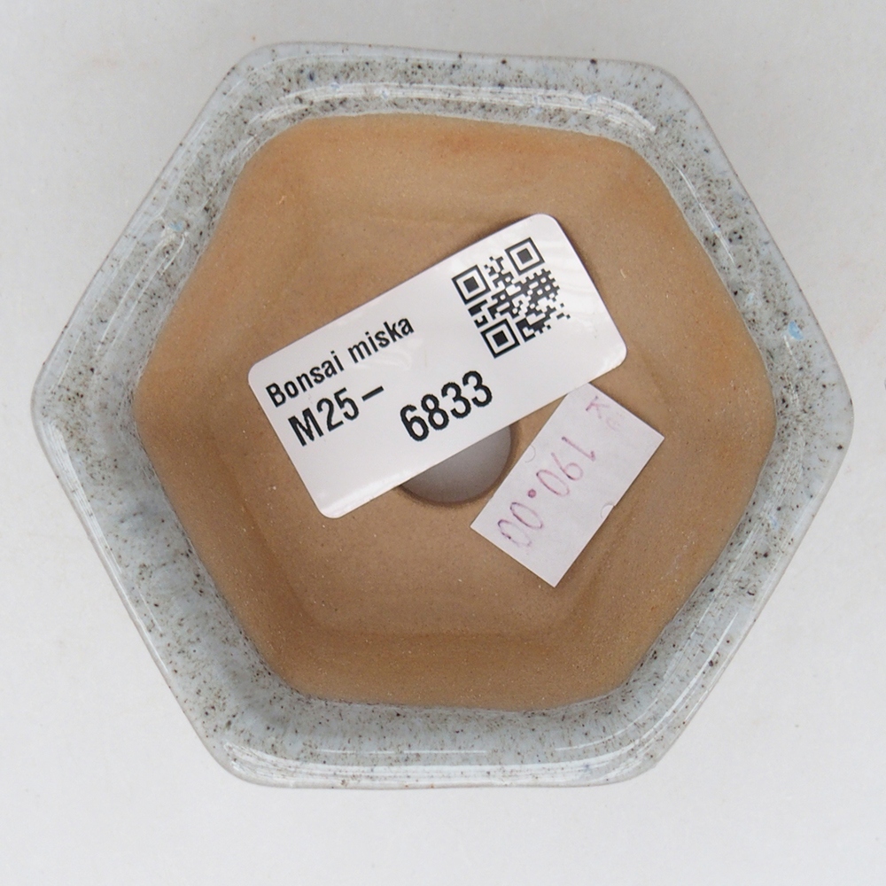 Ciotola bonsai in ceramica 7,5 x 7 x 4 cm, grigio
