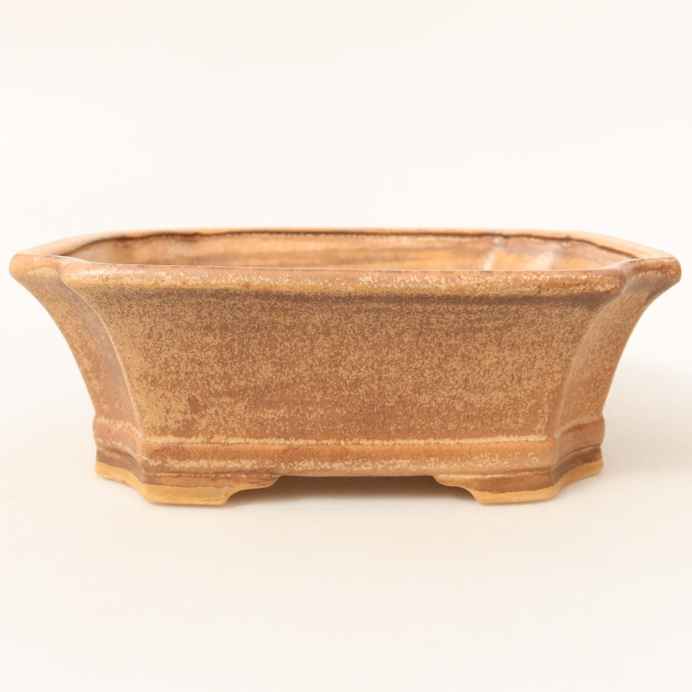 Vaso da bonsai in ceramica 18 x 15 x 6 cm, colore rosa