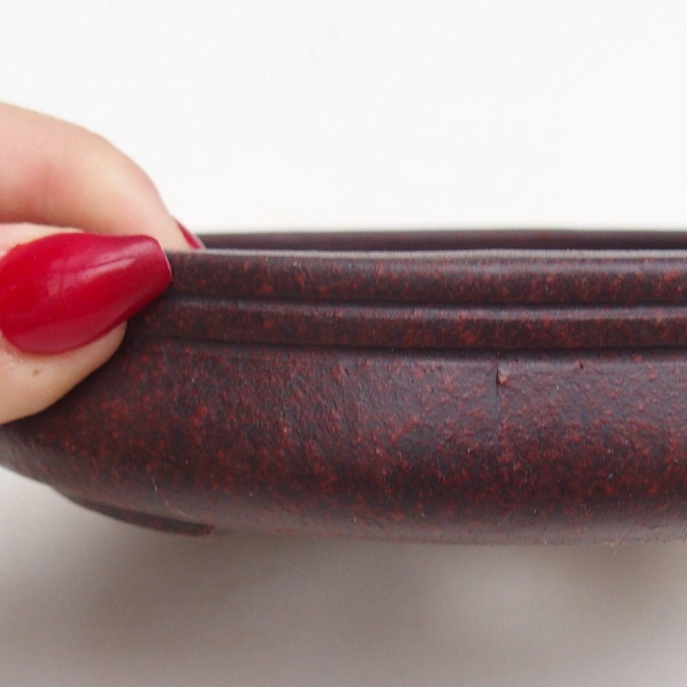 Ciotola per bonsai in ceramica 16 x 16 x 3 cm, marrone