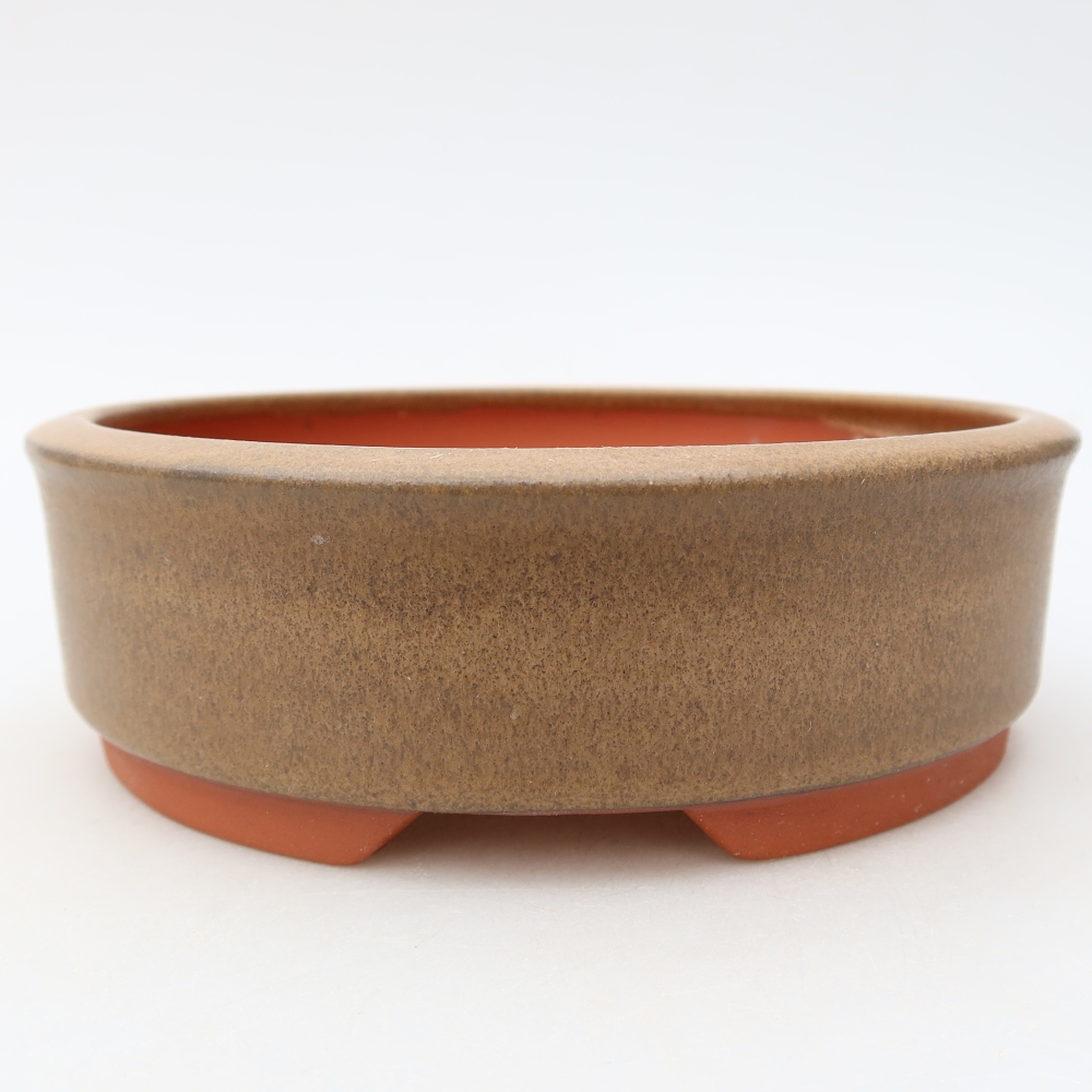 Ciotola per bonsai in ceramica 16 x 16 x 5 cm, marrone