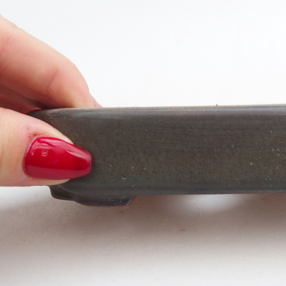 Ciotola bonsai in ceramica 26 x 26 x 8 cm, colore rosso