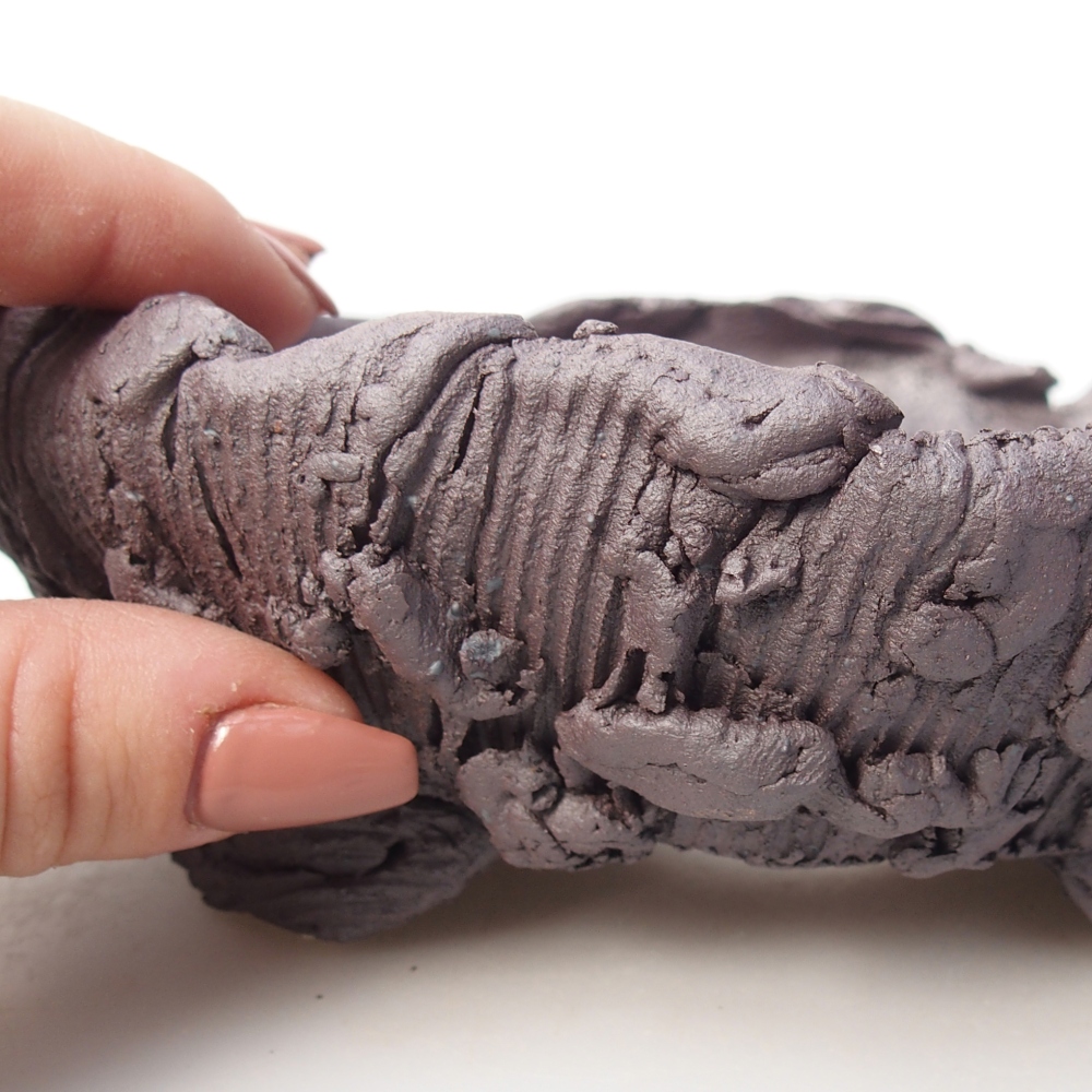 Ciotola bonsai in ceramica 17 x 16 x 6 cm, colore metallo