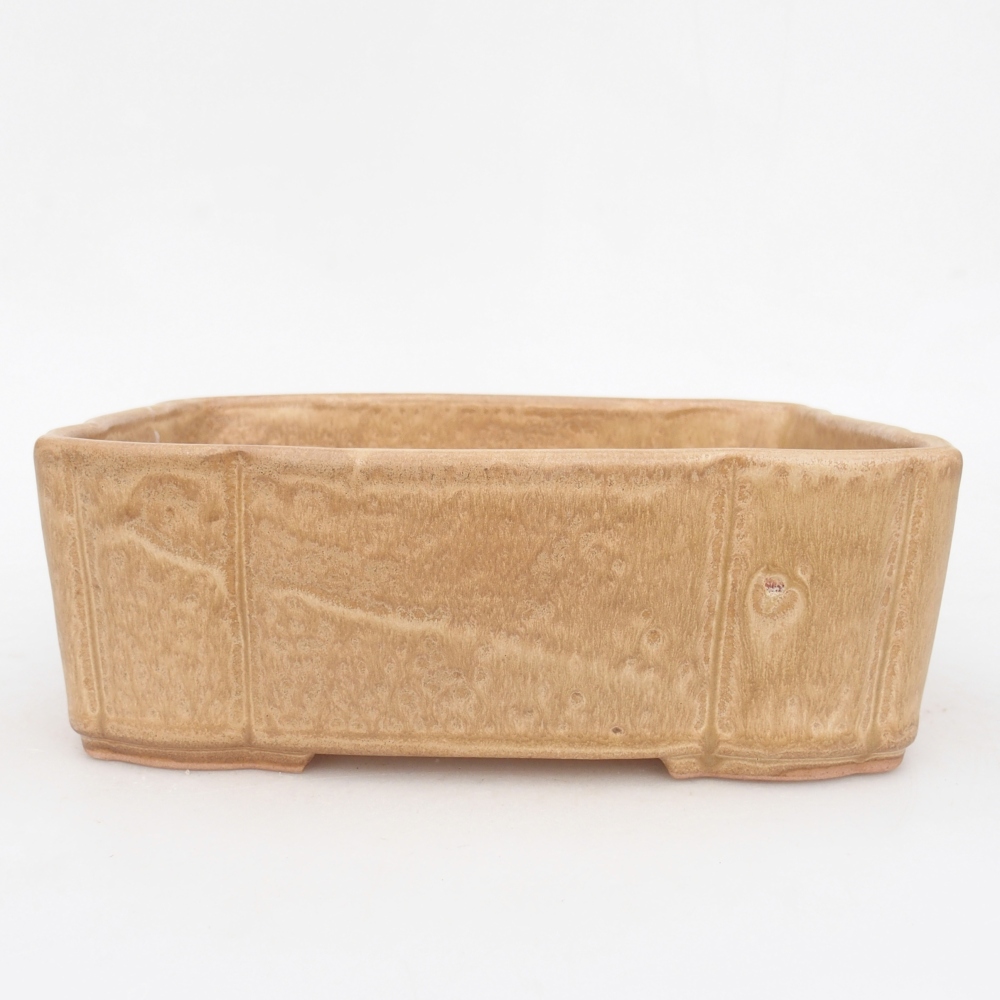 Ciotola per bonsai in ceramica 20 x 17,5 x 7 cm, colore beige