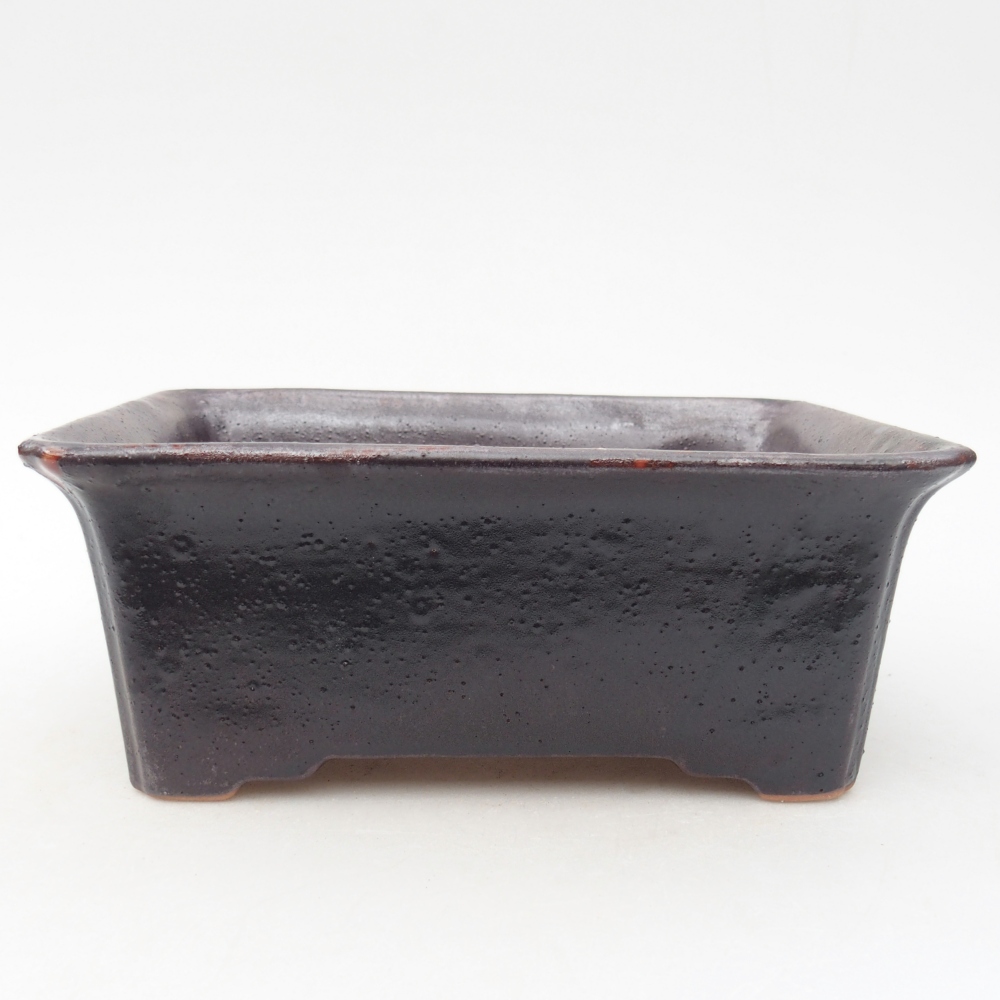 Ciotola per bonsai in ceramica 18 x 14 x 7 cm, marrone