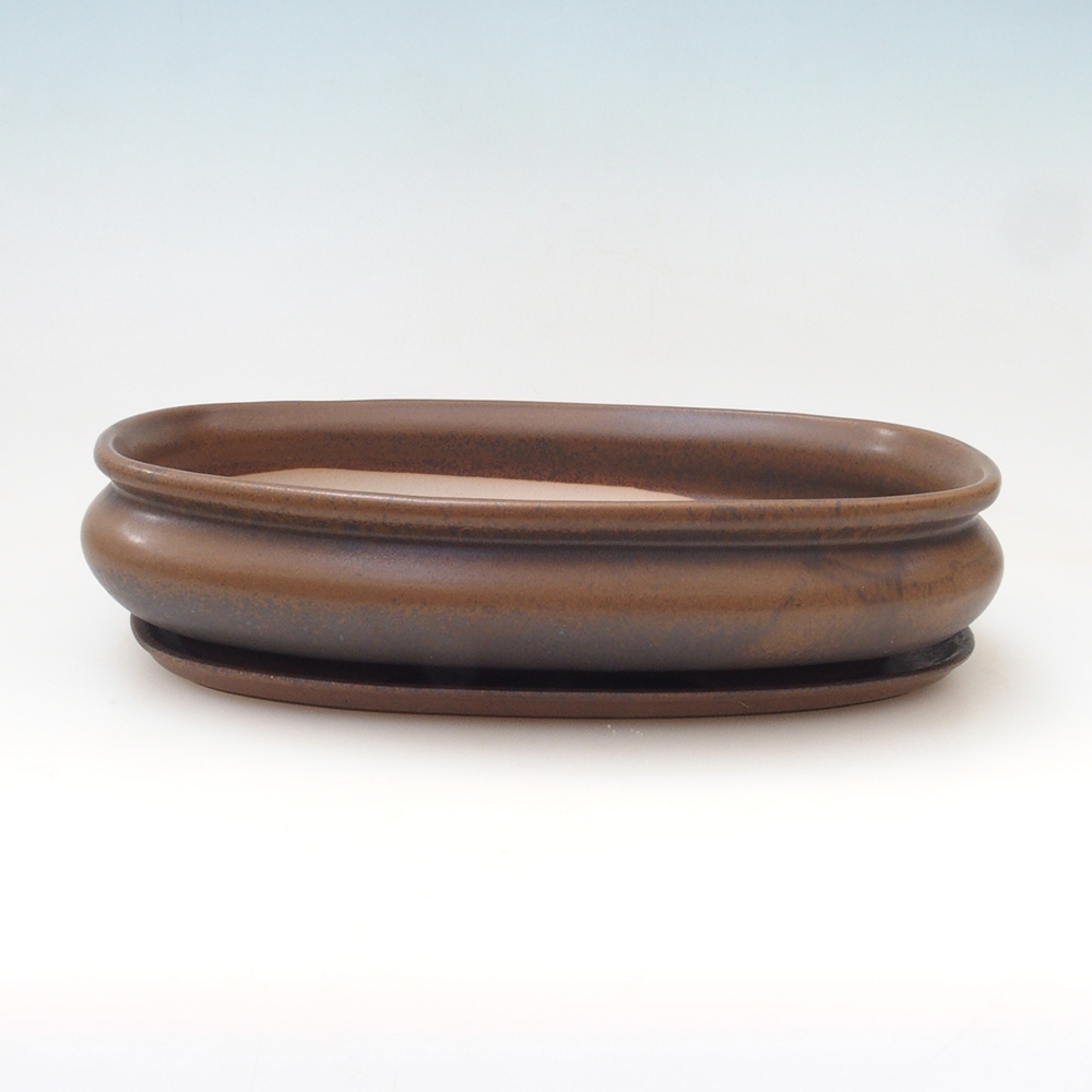 Ciotola bonsai + piattino H15 - 25,5x17,5x6 cm.