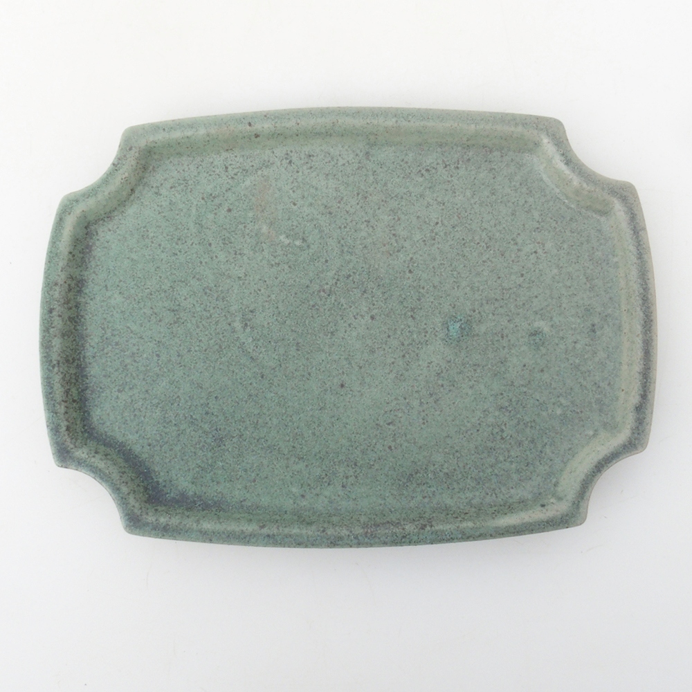 Ciotola bonsai + piattino H03 - 16,5 x 12 x 4,5 cm - verde