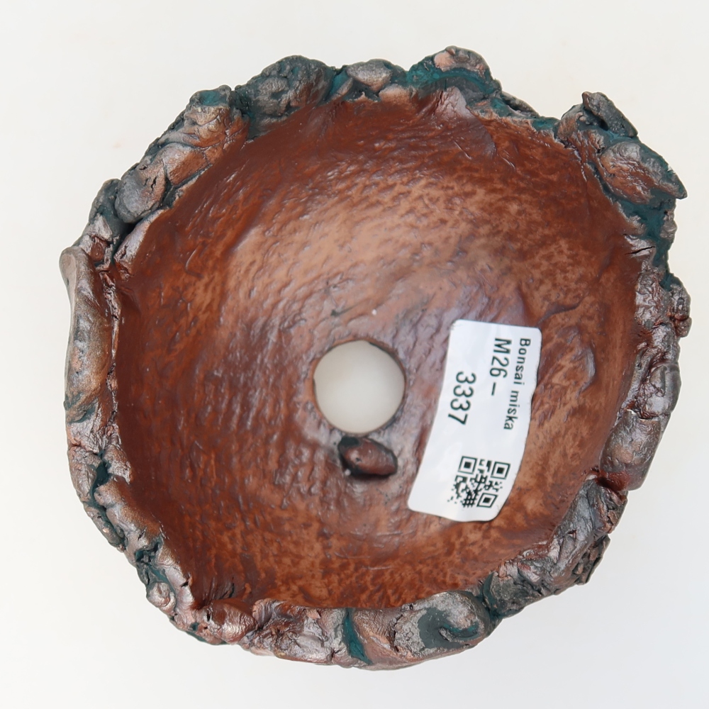 Guscio in ceramica  10,5 x 10 x 8 cm, colore verde