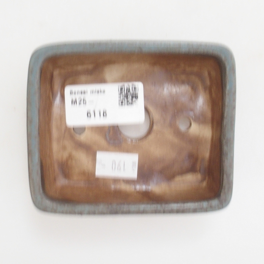 Ciotola per bonsai in ceramica 10 x 8,5 x 4 cm, marrone