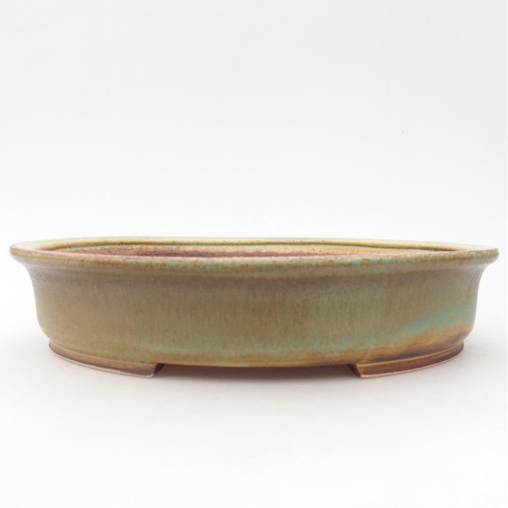 Ciotola bonsai in ceramica 24 x 21 x 5 cm, verde