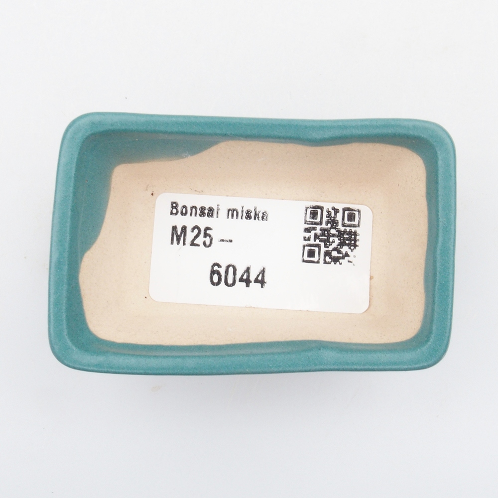 Ciotola bonsai in ceramica 6,5 x 5,5 x 4 cm, colore blu