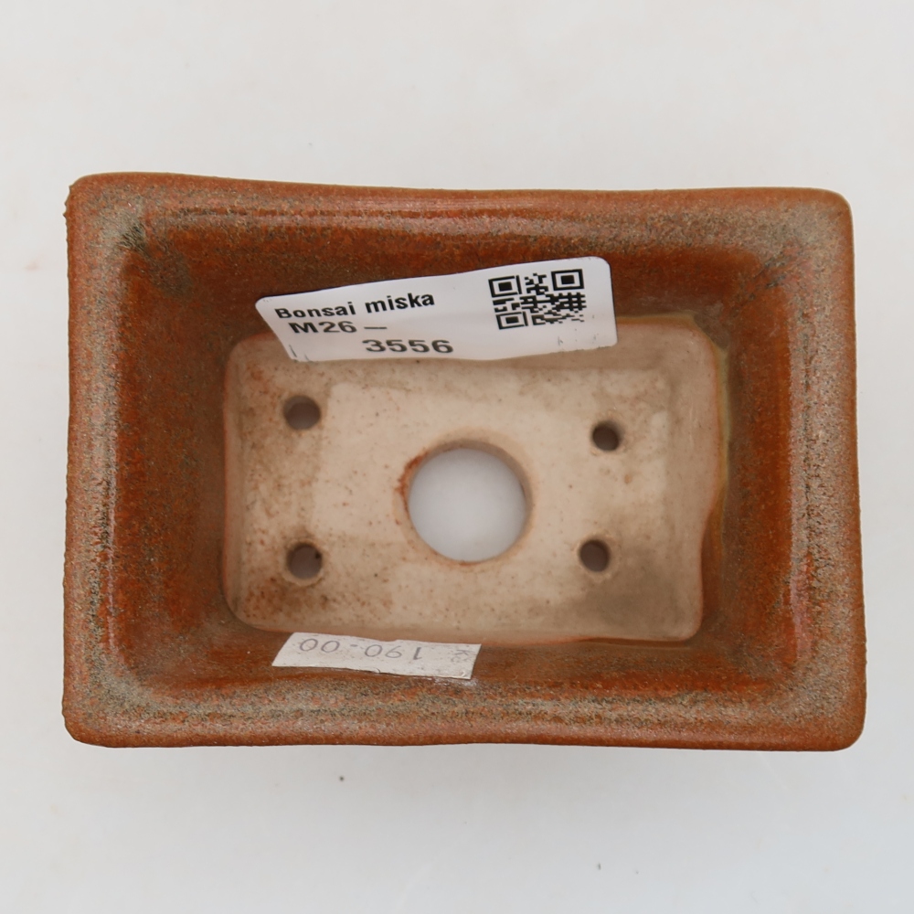 Ciotola per bonsai in ceramica 8,5 x 6 x 4 cm, marrone
