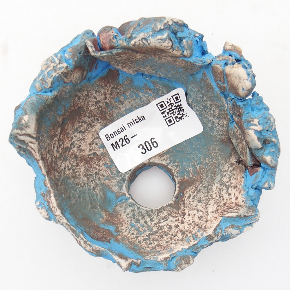 Conchiglia in ceramica 9 x 9 x 6 cm , colore blu