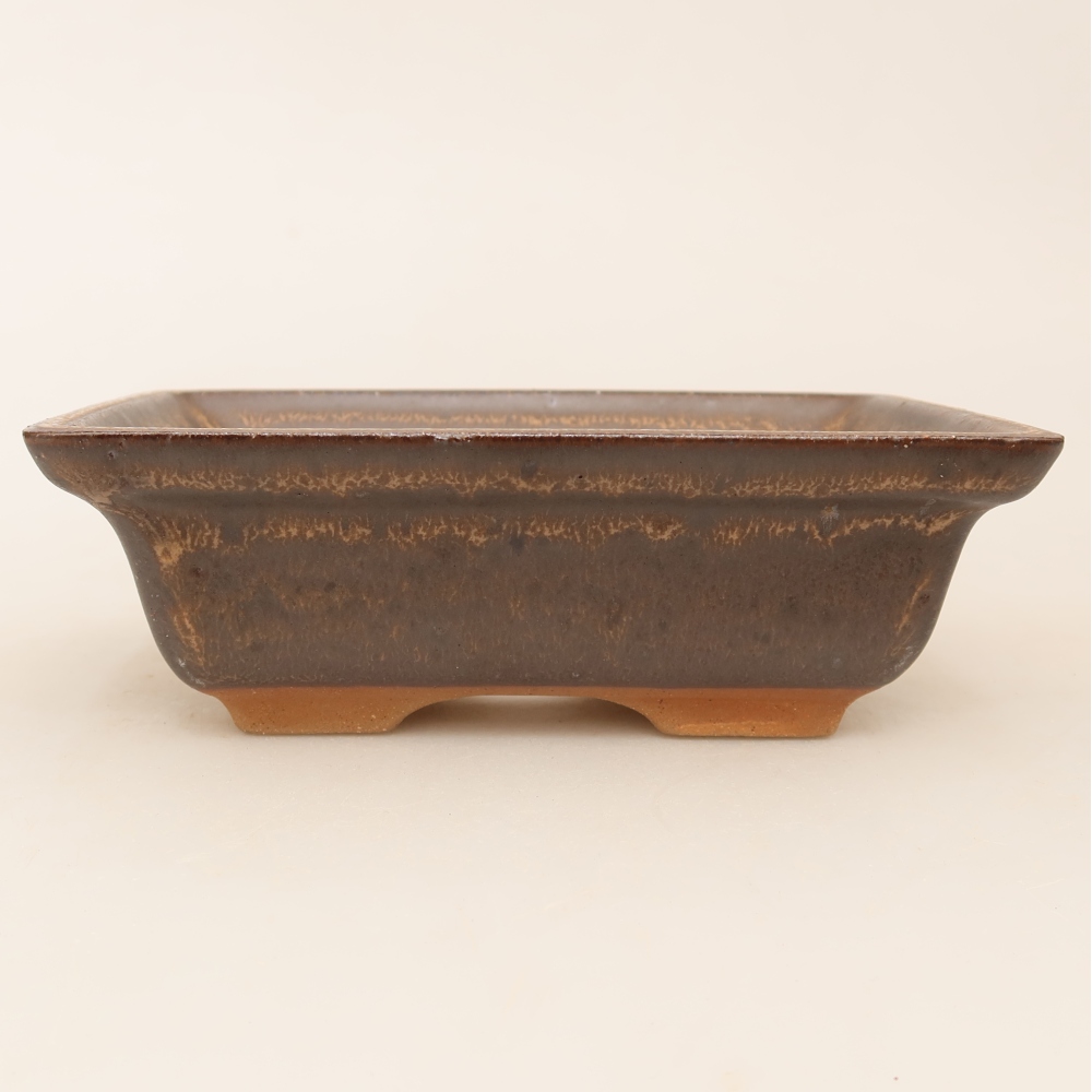 Ciotola in ceramica  14,5 x 10 x 5 cm, colore marrone