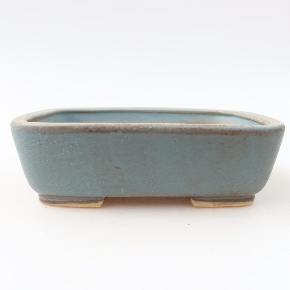 Ciotola bonsai in ceramica 14 x 11,5 x 4,5 cm, colore blu