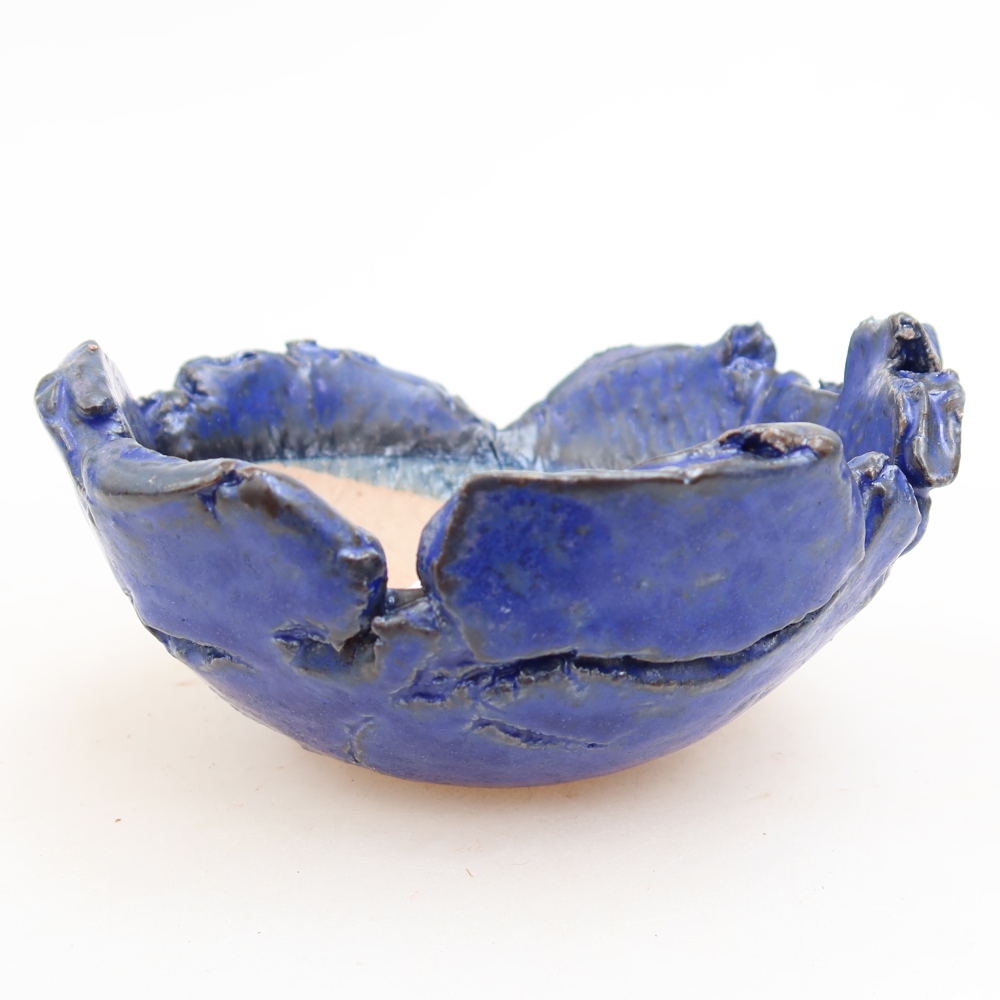 Guscio in ceramica  11,5 x 10,5 x 6 cm, colore blu