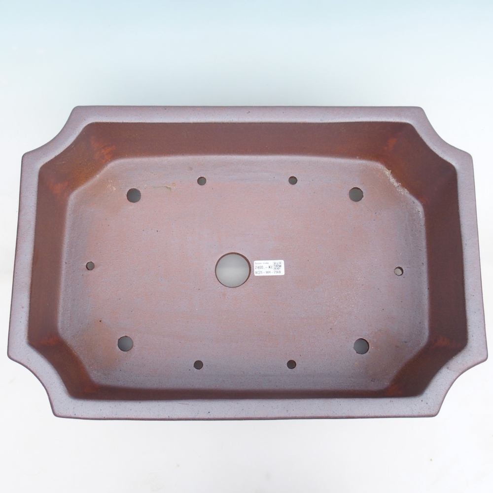 Ciotola bonsai in ceramica 52,5 x 35,5 x 18 cm , colore metallo - SOLO RITIRO PERSONALE o trasporto su pallet