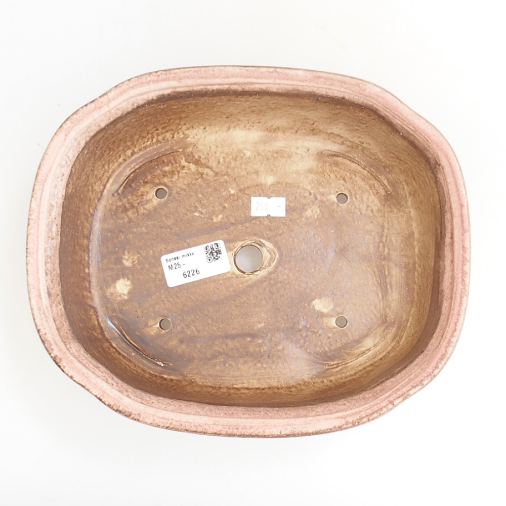 Ciotola bonsai in ceramica 25 x 20,5 x 7 cm, rosa