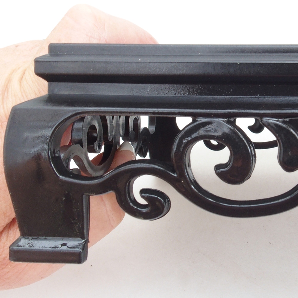 Tavolo bonsai quadrato in plastica 14,5 x 14,5 x 5 cm, colore nero