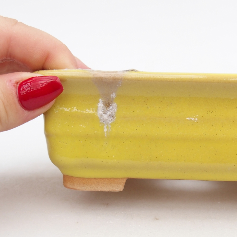 Ciotola bonsai in ceramica 26 x 26 x 8 cm, colore rosso