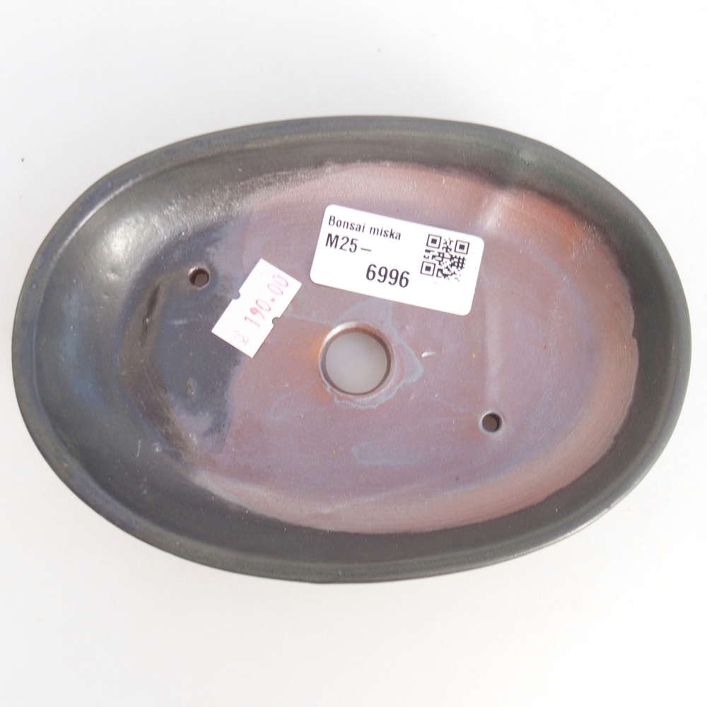 Ciotola bonsai in ceramica 26 x 26 x 8 cm, colore rosso
