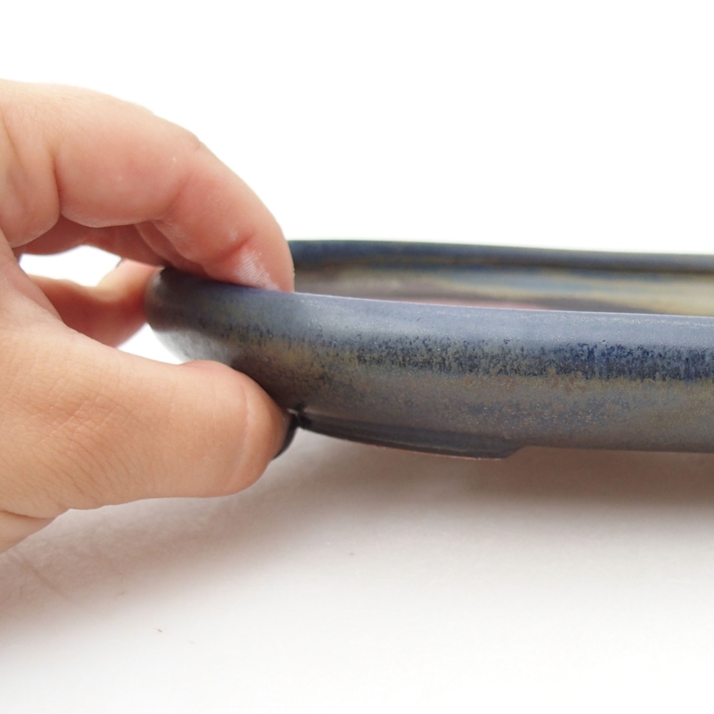 Ciotola bonsai in ceramica 22 x 17 x 5 cm, verde