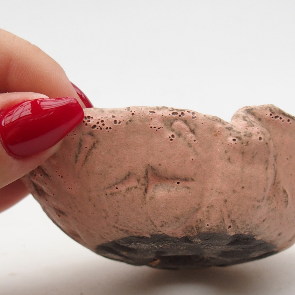 Conchiglia in ceramica 9 x 7,5 x 4 cm , colore rosa