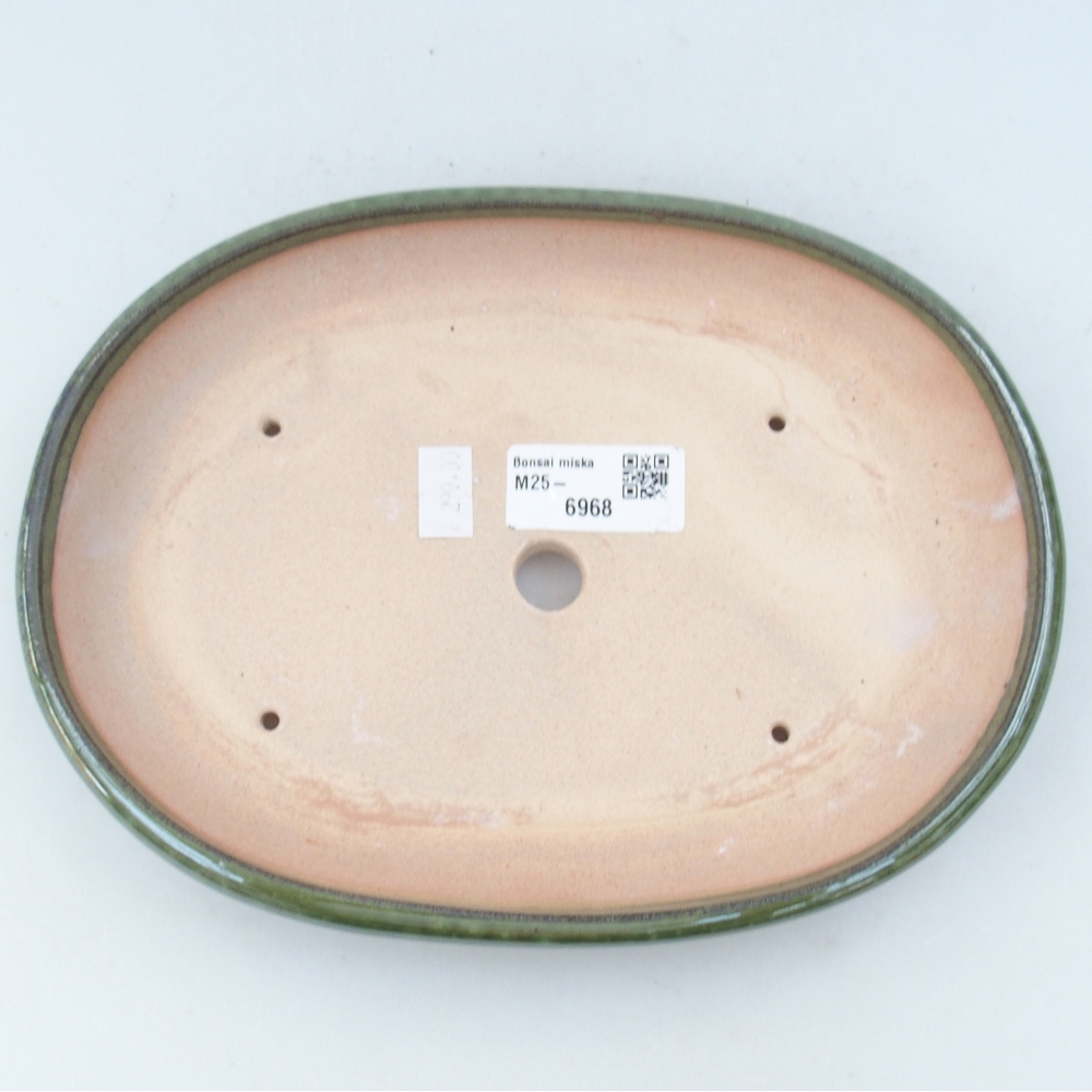 Ciotola bonsai in ceramica 26 x 26 x 8 cm, colore rosso