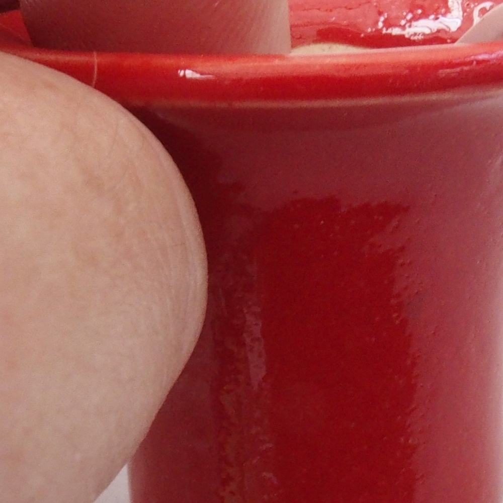 Mini bonsai 4 x 4 x 4 cm, colore rosso