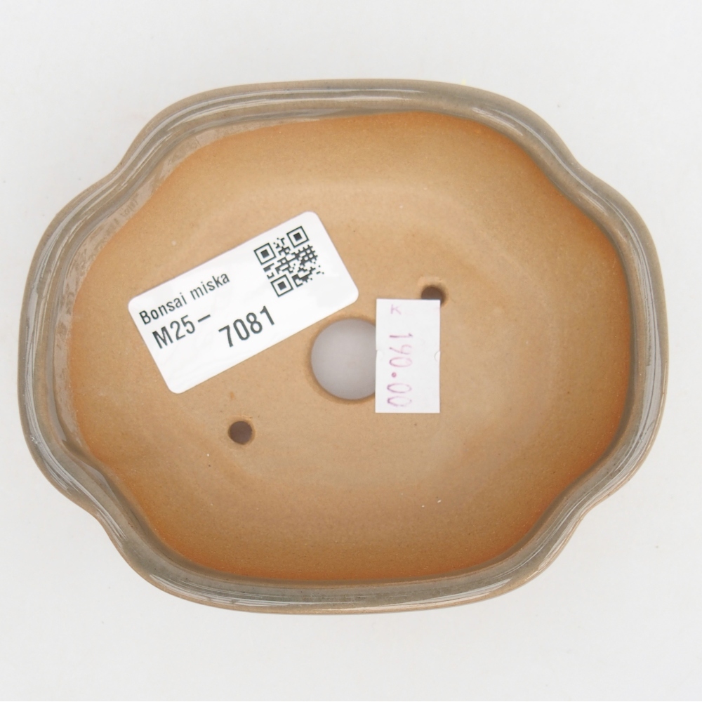 Ciotola bonsai in ceramica 26 x 26 x 8 cm, colore rosso