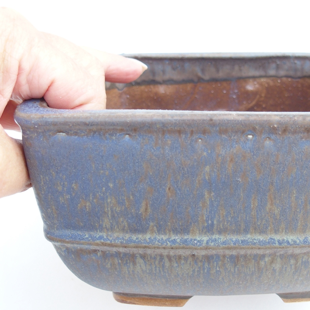 Ciotola bonsai in ceramica 10,5 x 10,5 x 7 cm, rosa