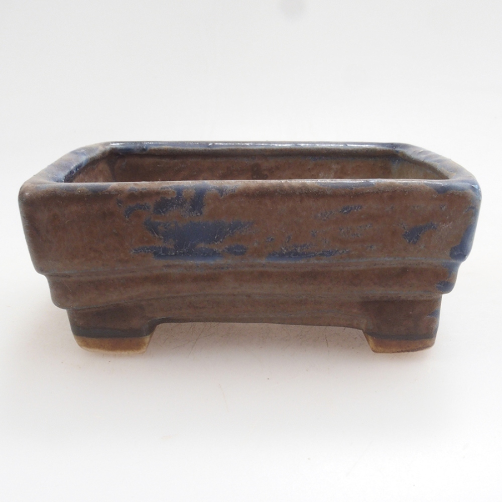 Ciotola per bonsai in ceramica 10 x 8,5 x 4 cm, marrone