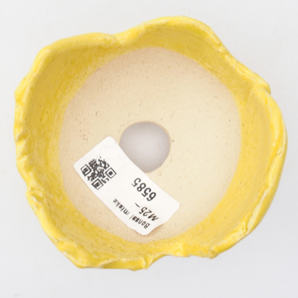 Conchiglia in ceramica 8,5 x 8,5 x 6 cm , giallo