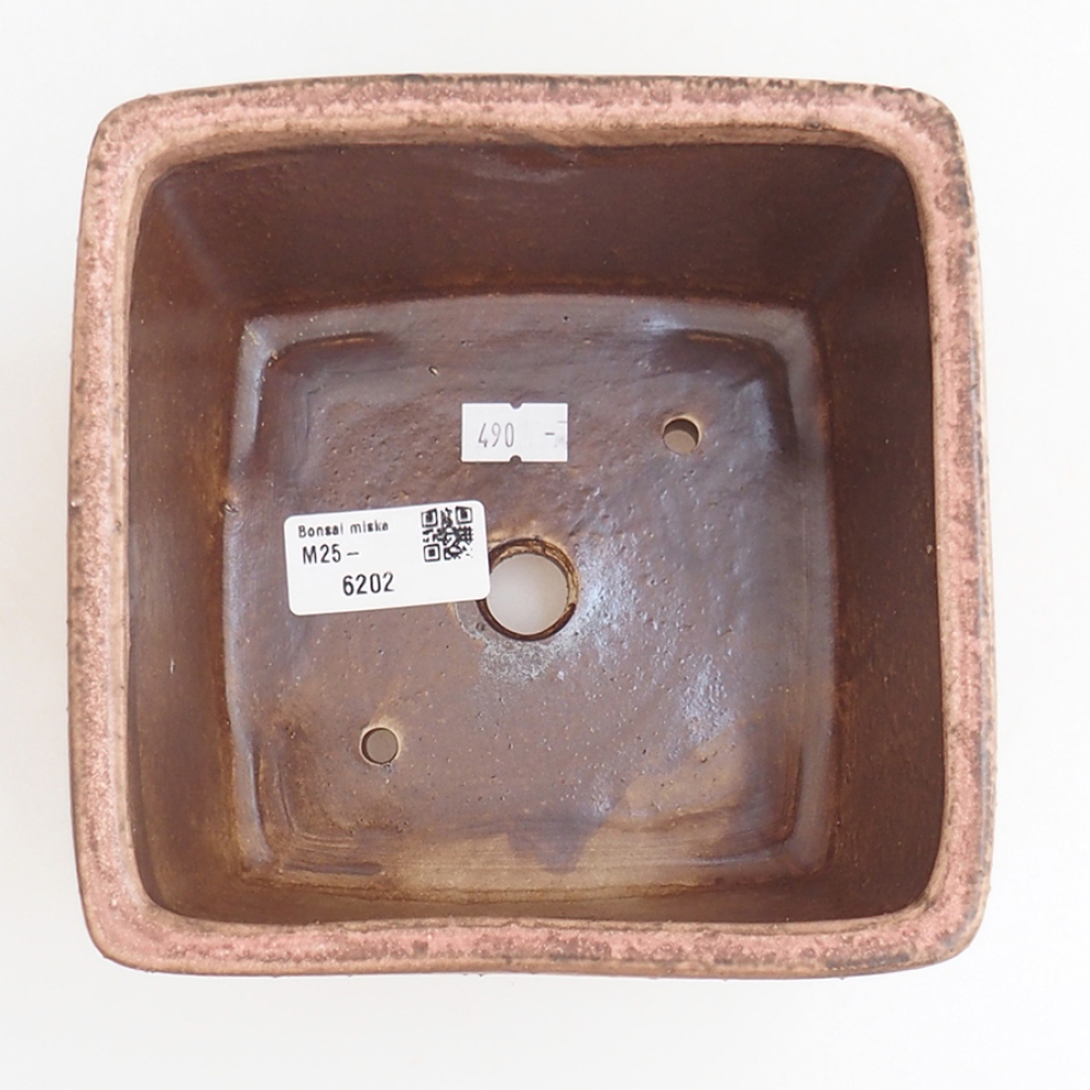 Ciotola bonsai in ceramica 15 x 15 x 9,5 cm, rosa