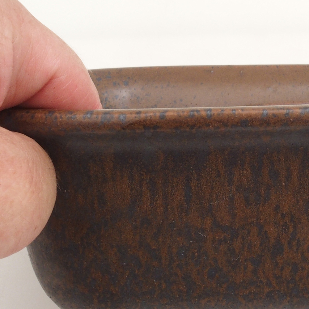 Ciotola per bonsai H36 - 17 x 15 x 7,5 cm - marrone