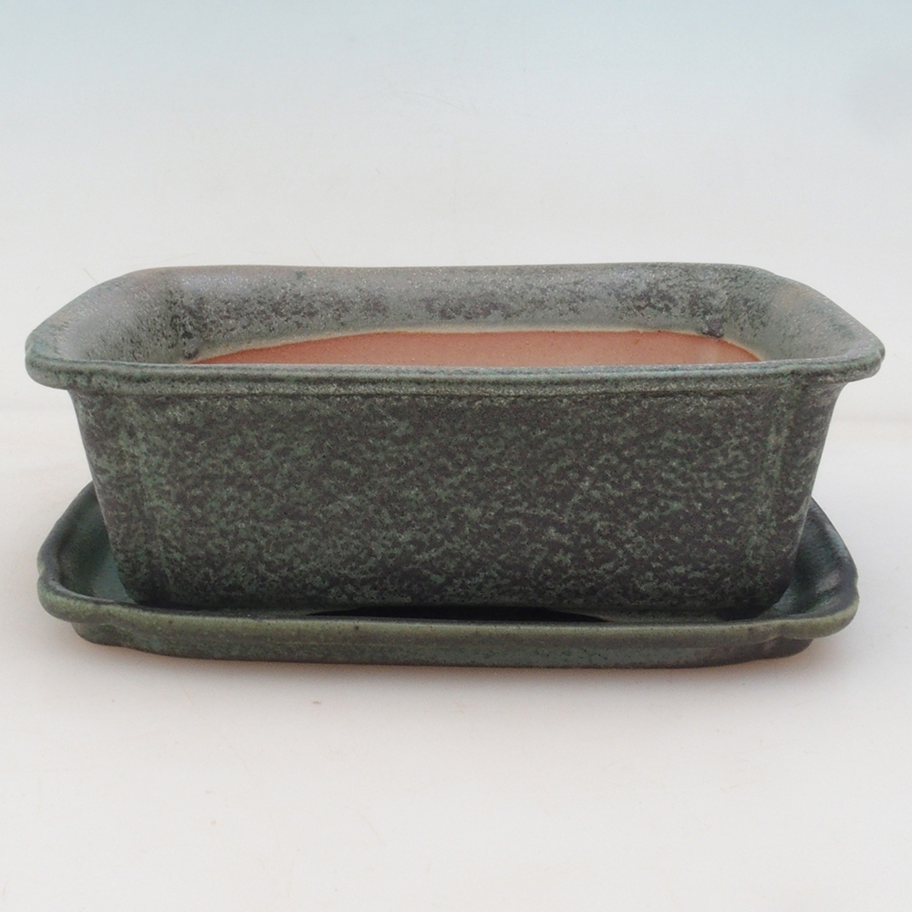 Ciotola bonsai + piattino H50 - verde