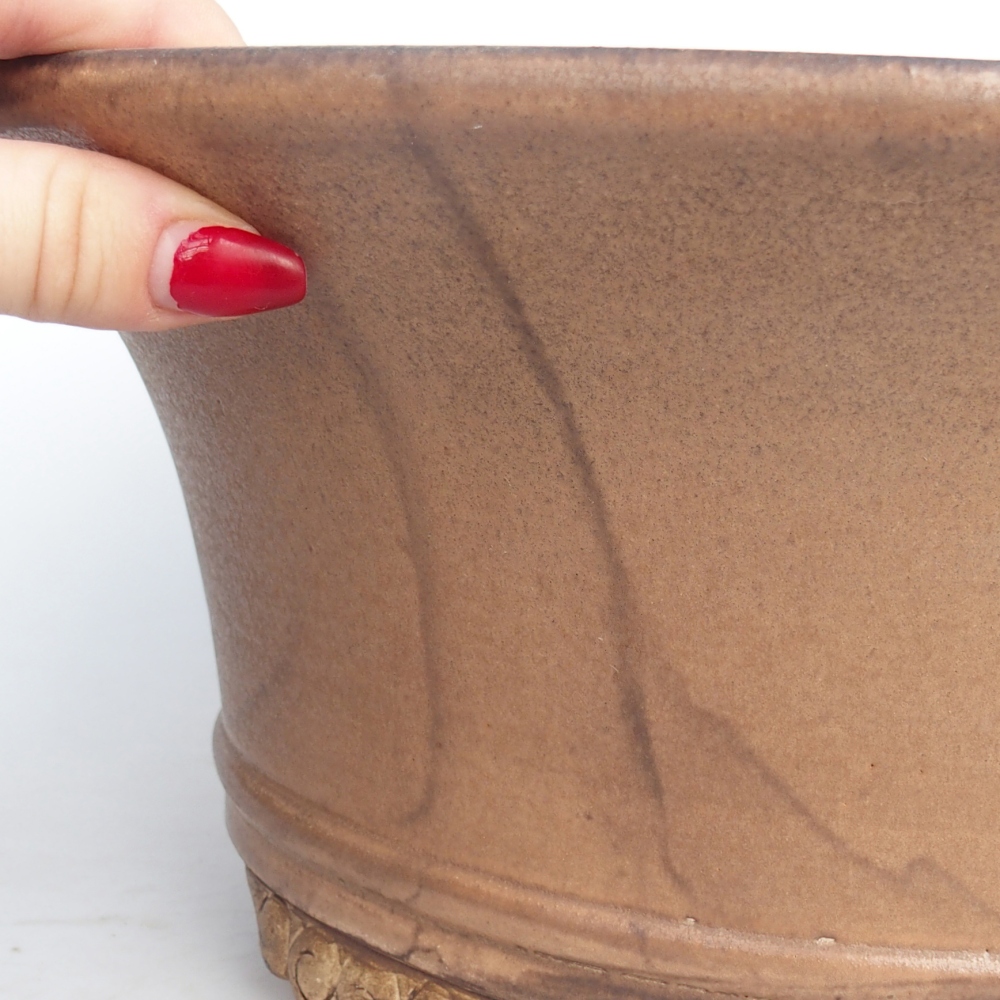 Ciotola bonsai in ceramica 31,5 x 31,5 x 14 cm, rosa