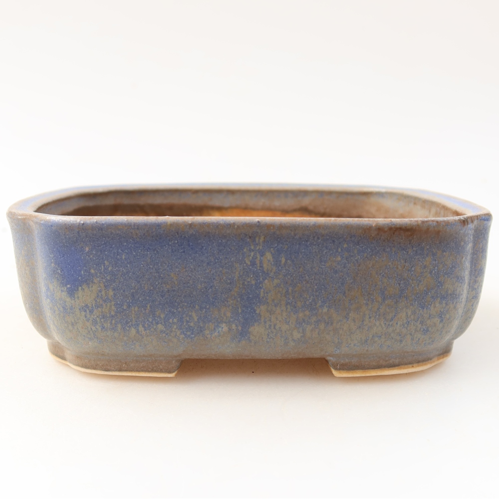 Ciotola bonsai in ceramica 13,5 x 12 x 4 cm, colore blu