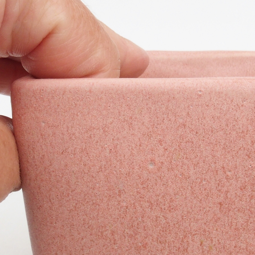 Ciotola bonsai in ceramica 11 x 11 x 8,5 cm, rosa