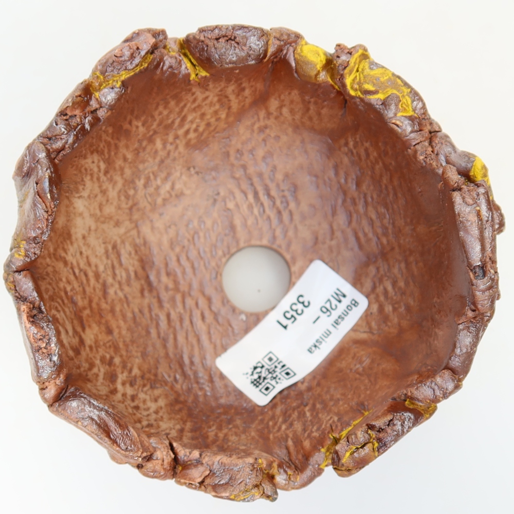 Guscio in ceramica  10 x 10 x 8 cm, colore giallo