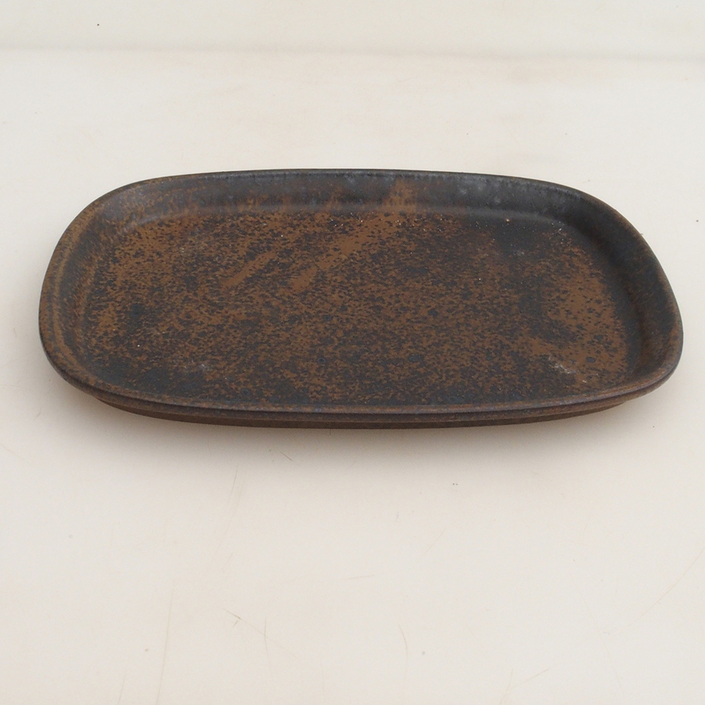 Ciotola in ceramica H25 - 20,5 x 14,5 x 1,5 cm - marrone