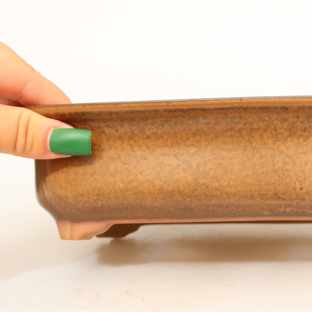 Ciotola in ceramica  24 x 17 x 6 cm, colore marrone