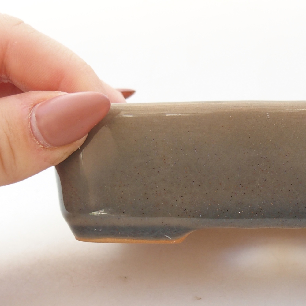 Ciotola bonsai in ceramica 26 x 26 x 8 cm, colore rosso