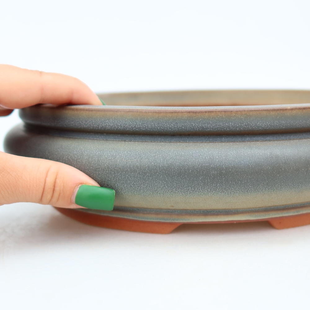Ciotola in ceramica  23 x 23 x 7 cm, colore marrone