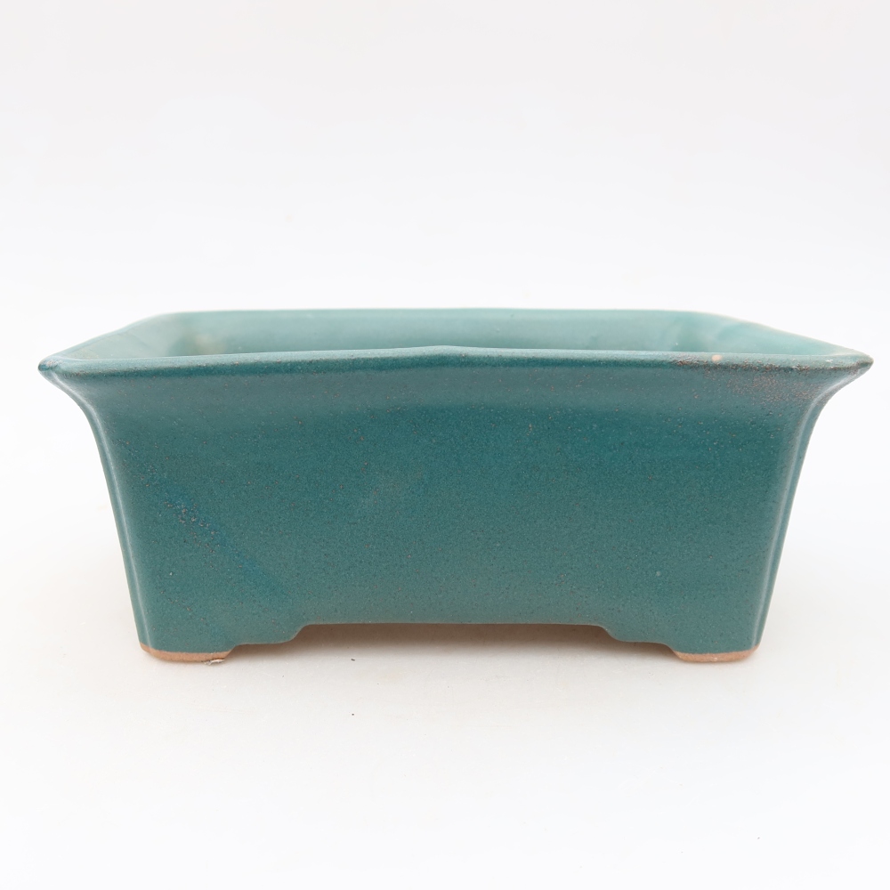 Vaso da bonsai in ceramica 18 x 13,5 x 7,5 cm, colore blu